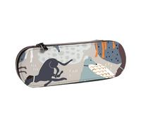 MIJKO Galgos Lindo, Estuche para lápices Estuche para lápices de Cuero de PU Estuche para lápices de Gran Capacidad Estuche para lápices Bolsa de cosméticos