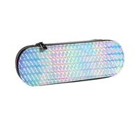 MIJKO Holograma Colorido del Color del Arco Iris holográfico, Estuche para lápices Estuche para lápices de Cuero de PU Estuche para lápices de Gran Capacidad Estuche para lápices Bolsa de cosméticos