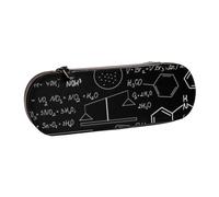 MIJKO Impresión clásica de química de Ciencia Abstracta, Estuche para lápices Estuche para lápices de Cuero de PU Estuche para lápices de Gran Capacidad Estuche para lápices Bolsa de cosméticos