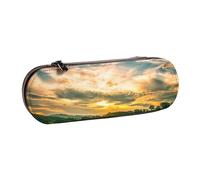 MIJKO Impresión de Paisaje Natural, Estuche para lápices Estuche para lápices de Cuero de PU Estuche para lápices de Gran Capacidad Estuche para lápices Bolsa de cosméticos