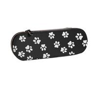 MIJKO Impresión de Pata de Perro, Estuche para lápices Estuche para lápices de Cuero de PU Estuche para lápices de Gran Capacidad Estuche para lápices Bolsa de cosméticos