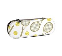 MIJKO Juego de Pelota Tenis, Estuche para lápices Estuche para lápices de Cuero de PU Estuche para lápices de Gran Capacidad Estuche para lápices Bolsa de cosméticos