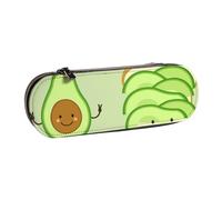 MIJKO Lindo Aguacate Y Tostadas Y Huevo Fiado, Estuche para lápices Estuche para lápices de Cuero de PU Estuche para lápices de Gran Capacidad Estuche para lápices Bolsa de cosméticos