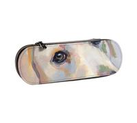 MIJKO Lindo Perro Labrador, Estuche para lápices Estuche para lápices de Cuero de PU Estuche para lápices de Gran Capacidad Estuche para lápices Bolsa de cosméticos