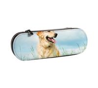 MIJKO Lindo Perro Labrador Impreso, Estuche para lápices Estuche para lápices de Cuero de PU Estuche para lápices de Gran Capacidad Estuche para lápices Bolsa de cosméticos