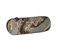 MIJKO Lujoso mármol de Oro Negro, Estuche para lápices Estuche para lápices de Cuero de PU Estuche para lápices de Gran Capacidad Estuche para lápices Bolsa de cosméticos