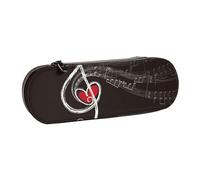 MIJKO Notas Musicales de Amor, Estuche para lápices Estuche para lápices de Cuero de PU Estuche para lápices de Gran Capacidad Estuche para lápices Bolsa de cosméticos