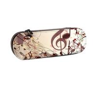 MIJKO Notas Musicales, Estuche para lápices Estuche para lápices de Cuero de PU Estuche para lápices de Gran Capacidad Estuche para lápices Bolsa de cosméticos