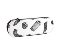 MIJKO Pastas Dibujadas a Mano, Estuche para lápices Estuche para lápices de Cuero de PU Estuche para lápices de Gran Capacidad Estuche para lápices Bolsa de cosméticos