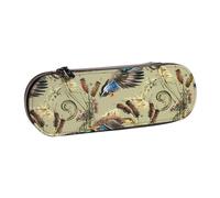 MIJKO Pato Acuarela, Estuche para lápices Estuche para lápices de Cuero de PU Estuche para lápices de Gran Capacidad Estuche para lápices Bolsa de cosméticos