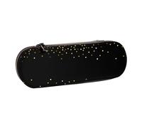 MIJKO Patrón de Brillo Dorado, Estuche para lápices Estuche para lápices de Cuero de PU Estuche para lápices de Gran Capacidad Estuche para lápices Bolsa de cosméticos