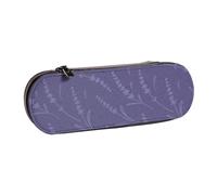 MIJKO Patrón de Lavanda, Estuche para lápices Estuche para lápices de Cuero de PU Estuche para lápices de Gran Capacidad Estuche para lápices Bolsa de cosméticos