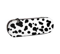 MIJKO Patrón sin Costuras de Perro dálmata o Textura de Piel de Vaca, Estuche para lápices Estuche para lápices de Cuero PU Estuche para lápices Estuche para lápices Estuche para cosméticos