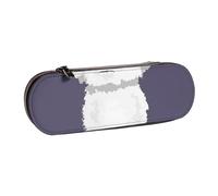 MIJKO Perro Bichón Frisé Blanco, Estuche para lápices Estuche para lápices de Cuero de PU Estuche para lápices de Gran Capacidad Estuche para lápices Bolsa de cosméticos