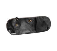 MIJKO Perro Labrador Labrador Negro Cachorro Perro Lindo, Estuche para lápices Estuche para lápices de Cuero de PU Estuche para lápices de Gran Capacidad Estuche para lápices Bolsa de cosméticos