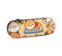 MIJKO Perro Lindo de Dibujos Animados, Estuche para lápices Estuche para lápices de Cuero de PU Estuche para lápices de Gran Capacidad Estuche para lápices Bolsa de cosméticos