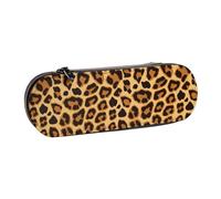 MIJKO Piel con Estampado Animal de Leopardo, Estuche para lápices Estuche para lápices de Cuero de PU Estuche para lápices de Gran Capacidad Estuche para lápices Bolsa de cosméticos