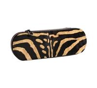 MIJKO Piel de Cebra sintética, Estuche para lápices Estuche para lápices de Cuero de PU Estuche para lápices de Gran Capacidad Estuche para lápices Bolsa de cosméticos