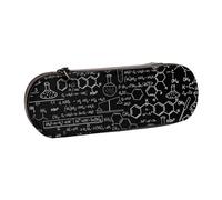 MIJKO Química de la Ciencia Abstracta, Estuche para lápices Estuche para lápices de Cuero de PU Estuche para lápices de Gran Capacidad Estuche para lápices Bolsa de cosméticos