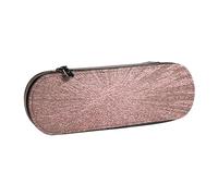 MIJKO Rosa Oro Rosa Impreso, Estuche para lápices Estuche para lápices de Cuero de PU Estuche para lápices de Gran Capacidad Estuche para lápices Bolsa de cosméticos
