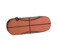 MIJKO Textura de Baloncesto, Estuche para lápices Estuche para lápices de Cuero de PU Estuche para lápices de Gran Capacidad Estuche para lápices Bolsa de cosméticos