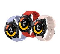 MIJOBS 3 pulseras compatibles con Xiaomi Watch 2 Pro/S1 Active/S1/MI WATCH - 22 mm de silicona para deportes, mujeres y hombres