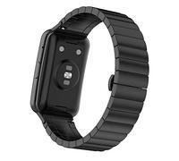 MIJOBS - Correa de reloj ajustable de acero inoxidable para Huawei Watch Fit & Watch Fit Elegant & Watch Fit Nueva correa de repuesto de metal