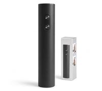 MIJOMA Abrebotellas de vino eléctrico negro - Sacacorchos automático ABS para botellas de vino, cenas, bares y cocina