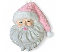 MIJOMA Adorno para árbol de Navidad, diseño de arco iris con efecto brillante para una verdadera celebración, tamaño 15 x 13 cm, inastillable y elegante, color rosa