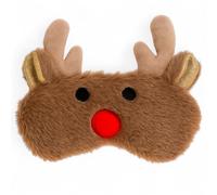 MIJOMA Antifaz para dormir de Navidad - Gafas de dormir con banda elástica - Antifaz para hombre y mujer - Regalo de Navidad - Suave y opaco (Invierno Reindeer)