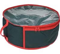 MIJOMA Caja organizadora para coronas de Navidad, coronas de Adviento y adornos navideños (diámetro 65 x 16 cm, para coronas)
