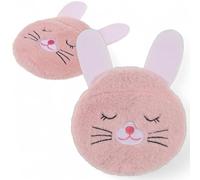 MIJOMA Cojín de calor de conejo - 15 x 12,5 cm - bolas de arcilla de 180 g - Cojín suave para microondas - calmante y suave - ideal para habitaciones infantiles y descansos