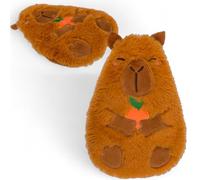 MIJOMA Cojín térmico Capybara - 18 x 18 cm - con bolas de arcilla de 400 g - apto para microondas - suave y cálido - Cojín para mascotas para días fríos