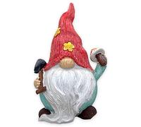 MIJOMA Enano de jardín Gnom GNOME Dwarf Jardín Decoración Jardín Decoración de Jardín Enano para Jardín Decoración del Hogar Decoración para Terraza para Balcón (Chaqueta Azul - 22 cm)