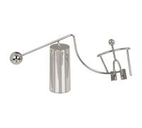 MIJOMA Equilibrio cinético esquiador 15 x 7,5 cm - Escultura de metal en movimiento - Objeto decorativo para escritorio, oficina y oficina en casa