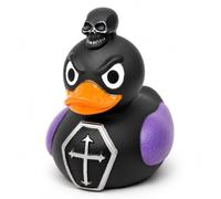 MIJOMA Figura decorativa XXL de 28 cm, diseño de pato negro