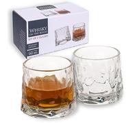 MIJOMA Juego de 2 vasos de whisky On the Rocks - Servir y disfrutar con estilo, alta calidad, para 180 ml, el regalo perfecto para los amantes del whisky y los conocedores