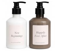 MIJOMA Juego de loción de manos Happily Ever After con lima y nuevos principios con Blue Cypress de 470 ml, cuidado hidratante de manos con dispensador de bomba