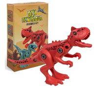 MIJOMA Kit de construcción de dinosaurios DIY - Construye tu mini dinosaurio, 5 modelos - Carnotaurus, T-Rex y más, figuras de plástico móviles, juego y diversión para niños (Carnotaurus)