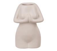MIJOMA Mini jarrón decorativo de cerámica en diseño de cuerpo femenino, elegante decoración del hogar para un diseño moderno de habitaciones, adecuado para cualquier estilo de decoración, cuerpo de