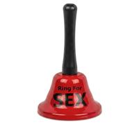 MIJOMA Ring for Sex Metal Campana - Divertida campana de mesa o mini campana para adultos - Artículo divertido con declaración (campana de mesa)