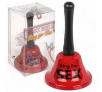 MIJOMA Ring for Sex Metal Campana - Divertida campana de mesa o mini campana para adultos - Artículo divertido con declaración (campana de mesa)