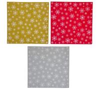 MIJOMA Servilletas navideñas con motivos - Juego de 48 capas festivas de 3 capas | Servilletas de papel decorativas para fiestas de Navidad | Varios diseños, sin cloro, colores a base de agua (Mezcla