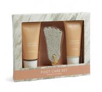 MIJOMA Set de cuidado de pies con exfoliante para pies, loción para pies y piedra pómez, juego de pedicura para pies suaves y cuidados, set de regalo de bienestar para el hogar (2 x 95 ml, Midnight