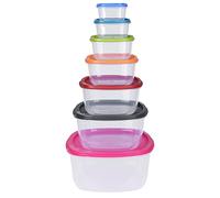 MIJOMA Set de Recipientes de Cocina Herméticos Apilables Excellent Houseware 911000160 7 Unidades