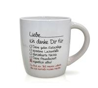 MIJOMA Taza de agradecimiento para personalizar - Regalo para personas favoritas - Impresión amorosa - para rellenar y regalar (amor... te agradezco por)