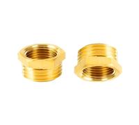 MiJunHD 2 conectores reductores de latón | BSP rosca hembra G 1/2 ≈ 20 mm a rosca macho G 3/4 ≈ 26 mm | Adaptador de fontanería de junta reductora de rosca de tubería para conversión de conexión de