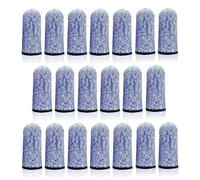 MiJunHD Cuna de dedos resistente a los cortes, 20 unidades, reutilizable, transpirable, anticorte, antideslizante, protección para dedos, para trabajo, jardín, cocina, escultura (azul)