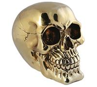 MIK funshopping Hucha con diseño de calavera, color dorado brillante