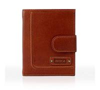 MIKA Accesorio de Viaje- Billetera, ca. 13 x 10,5 3 cm, Cognac